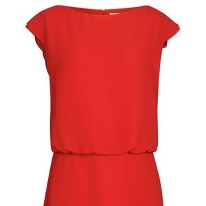 REISS Robin Flame Draped Sleeveless Top